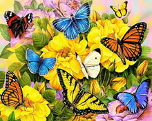 Charger l'image dans la galerie, Broderie Diamant | Broderie Diamant - Famille de Papillons | animaux Broderie Animaux papillons | FiguredArt
