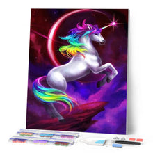 Charger l'image dans la galerie, Broderie Diamant | Broderie Diamant - Licorne et Eclipse | animaux Broderie Animaux licornes | FiguredArt