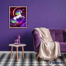 Charger l'image dans la galerie, Broderie Diamant | Broderie Diamant - Licorne et Eclipse | animaux Broderie Animaux licornes | FiguredArt