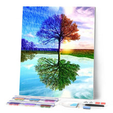 Charger l'image dans la galerie, Broderie Diamant | Broderie Diamant - Arbre 4 Saisons | arbres Broderie Paysages paysages | FiguredArt