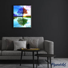 Charger l'image dans la galerie, Broderie Diamant | Broderie Diamant - Arbre 4 Saisons | arbres Broderie Paysages paysages | FiguredArt
