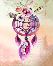 Charger l'image dans la galerie, Broderie Diamant | Broderie Diamant - Attrapeur de rêves | Broderie Romantique romantique | FiguredArt