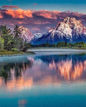 Charger l'image dans la galerie, Broderie Diamant | Broderie Diamant - Paysage de Montagne et Lac | Broderie Paysages montagnes paysages | FiguredArt