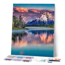 Charger l'image dans la galerie, Broderie Diamant | Broderie Diamant - Paysage de Montagne et Lac | Broderie Paysages montagnes paysages | FiguredArt