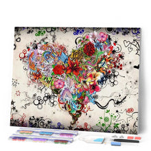 Charger l'image dans la galerie, Broderie Diamant | Broderie Diamant - Coeur Graffiti | Broderie Paysages paysages | FiguredArt