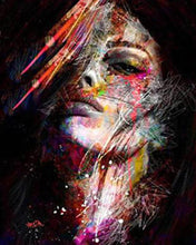 Charger l'image dans la galerie, Broderie Diamant - Diamond Painting Visage en couleurs