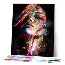 Charger l'image dans la galerie, Broderie Diamant - Visage en couleurs