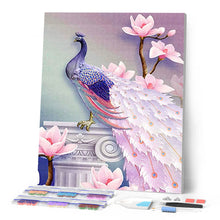 Charger l'image dans la galerie, Broderie Diamant Joli Paon et Fleurs animaux oiseaux | FiguredArt