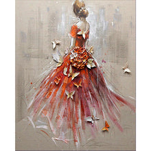 Charger l'image dans la galerie, Broderie Diamant - Diamond Painting Danseuse de dos et papillons