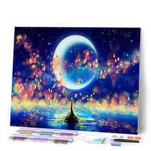Charger l'image dans la galerie, Broderie Diamant - Lune et Bulles