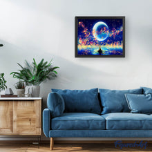Charger l'image dans la galerie, Broderie Diamant - Lune et Bulles