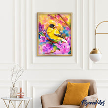 Charger l'image dans la galerie, Broderie Diamant | Broderie Diamant - Oiseau et Fleurs | animaux Broderie Animaux Broderie Fleurs fleurs oiseaux | FiguredArt