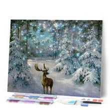 Charger l'image dans la galerie, Broderie Diamant | Broderie Diamant - Renne des Neiges | animaux Broderie Animaux Broderie Paysages hiver paysages | FiguredArt