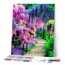 Charger l'image dans la galerie, Broderie Diamant - Chemin dans un jardin lumineux