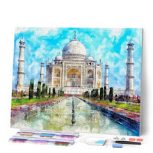 Charger l'image dans la galerie, Broderie Diamant - Taj Mahal en couleurs
