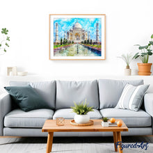 Charger l'image dans la galerie, Broderie Diamant - Taj Mahal en couleurs