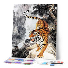 Charger l'image dans la galerie, Broderie Diamant - Tigre en approche