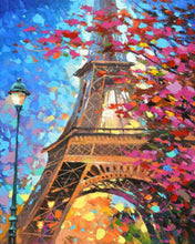 Charger l'image dans la galerie, Broderie Diamant - Tour Eiffel romantique