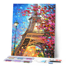 Charger l'image dans la galerie, Broderie Diamant - Tour Eiffel romantique