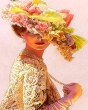 Charger l'image dans la galerie, Broderie Diamant Femme ravissante femmes Broderie Romantique romantique | FiguredArt