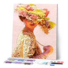Charger l'image dans la galerie, Broderie Diamant Femme ravissante femmes Broderie Romantique romantique | FiguredArt