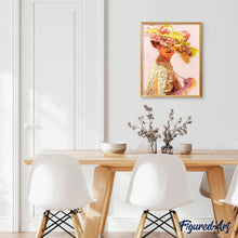 Charger l'image dans la galerie, Broderie Diamant Femme ravissante femmes Broderie Romantique romantique | FiguredArt