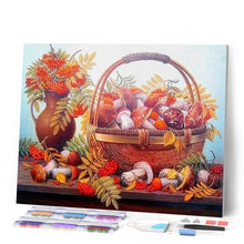 Charger l'image dans la galerie, Broderie Diamant | Broderie Diamant - Panier de Champignons | Broderie Cuisine cuisine | FiguredArt