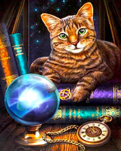 Charger l'image dans la galerie, Broderie Diamant Chat Voyageur animaux chats | FiguredArt
