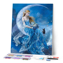 Charger l'image dans la galerie, Broderie Diamant - Sur un Croissant de Lune