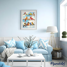 Charger l'image dans la galerie, Broderie Diamant | Broderie Diamant - Lignes dOiseaux | animaux Broderie Animaux oiseaux | FiguredArt