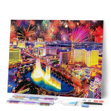 Charger l'image dans la galerie, Broderie Diamant Feu d'Artifice à Las Vegas ville | FiguredArt