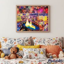 Charger l'image dans la galerie, Broderie Diamant Feu d'Artifice à Las Vegas ville | FiguredArt