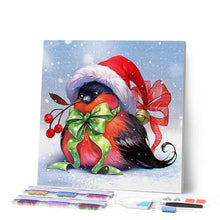 Charger l'image dans la galerie, Broderie Diamant | Broderie Diamant - Oiseau de Noël | animaux Broderie Animaux Noël oiseaux | FiguredArt