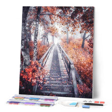 Charger l'image dans la galerie, Broderie Diamant | Broderie Diamant - Chemin des Bois | Broderie Paysages paysages | FiguredArt