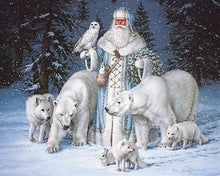 Charger l'image dans la galerie, Broderie Diamant | Broderie Diamant - Homme des Neiges | animaux Broderie Animaux hiver | FiguredArt