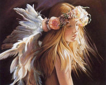 Charger l'image dans la galerie, Broderie Diamant - Diamond Painting Fillette et Plumes