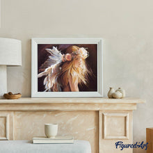 Charger l'image dans la galerie, Broderie Diamant - Fillette et Plumes