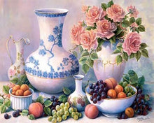 Charger l'image dans la galerie, Broderie Diamant | Broderie Diamant - Vases et Fruits | Broderie Cuisine Broderie Fleurs cuisine fleurs | FiguredArt