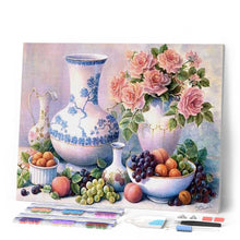 Charger l'image dans la galerie, Broderie Diamant | Broderie Diamant - Vases et Fruits | Broderie Cuisine Broderie Fleurs cuisine fleurs | FiguredArt