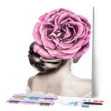 Charger l'image dans la galerie, Broderie Diamant - Chignon Fleur