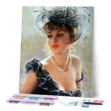 Charger l'image dans la galerie, Broderie Diamant - Elégante en noir