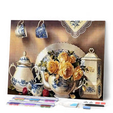 Charger l'image dans la galerie, Broderie Diamant | Broderie Diamant - Service de Thé | Broderie Cuisine cuisine | FiguredArt