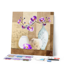 Charger l'image dans la galerie, Broderie Diamant | Broderie Diamant - Vases et Fleurs | Broderie Fleurs fleurs | FiguredArt