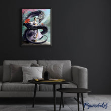 Charger l'image dans la galerie, Broderie Diamant | Broderie Diamant - Femme Dragon | animaux Broderie Animaux dragons | FiguredArt