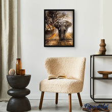 Charger l'image dans la galerie, Broderie Diamant - Eléphant dans la Savane 40x50cm toile tendue sur châssis