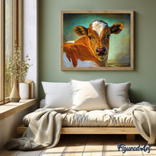 Charger l'image dans la galerie, Broderie Diamant | Broderie Diamant - Vache | animaux Broderie Animaux vaches | FiguredArt