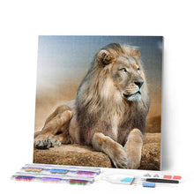 Charger l'image dans la galerie, Broderie Diamant | Broderie Diamant - Grand Lion | animaux Broderie Animaux lions | FiguredArt