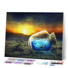Charger l'image dans la galerie, Broderie Diamant | Broderie Diamant - Crabe et Bout de Mer | animaux Broderie Animaux | FiguredArt