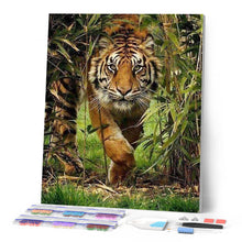 Charger l'image dans la galerie, Broderie Diamant | Broderie Diamant - Lion à la Chasse | animaux Broderie Animaux lions | FiguredArt