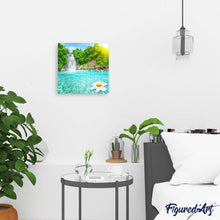 Charger l'image dans la galerie, Broderie Diamant | Broderie Diamant - Lagon et Cascade | Broderie Paysages paysages | FiguredArt